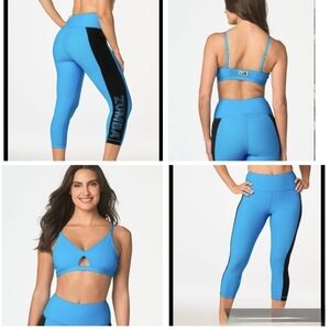 Zumba Blue and Black Activewear Set